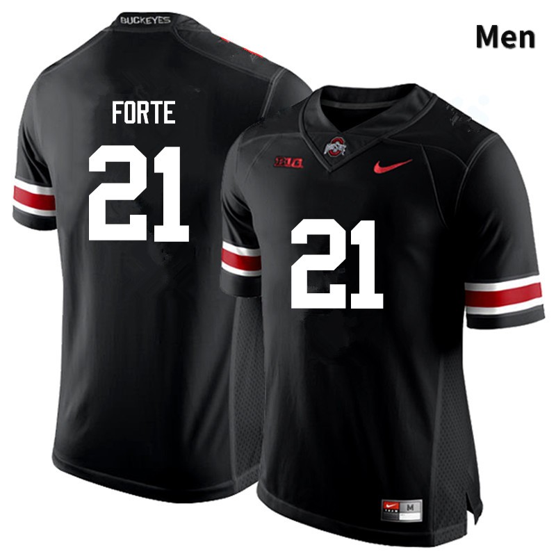 Ohio State Buckeyes Trevon Forte Men's #21 Black Game Stitched College Football Jersey
